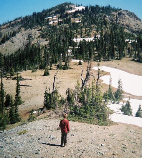 Snow at the end of June above Fortune Creek Pass
